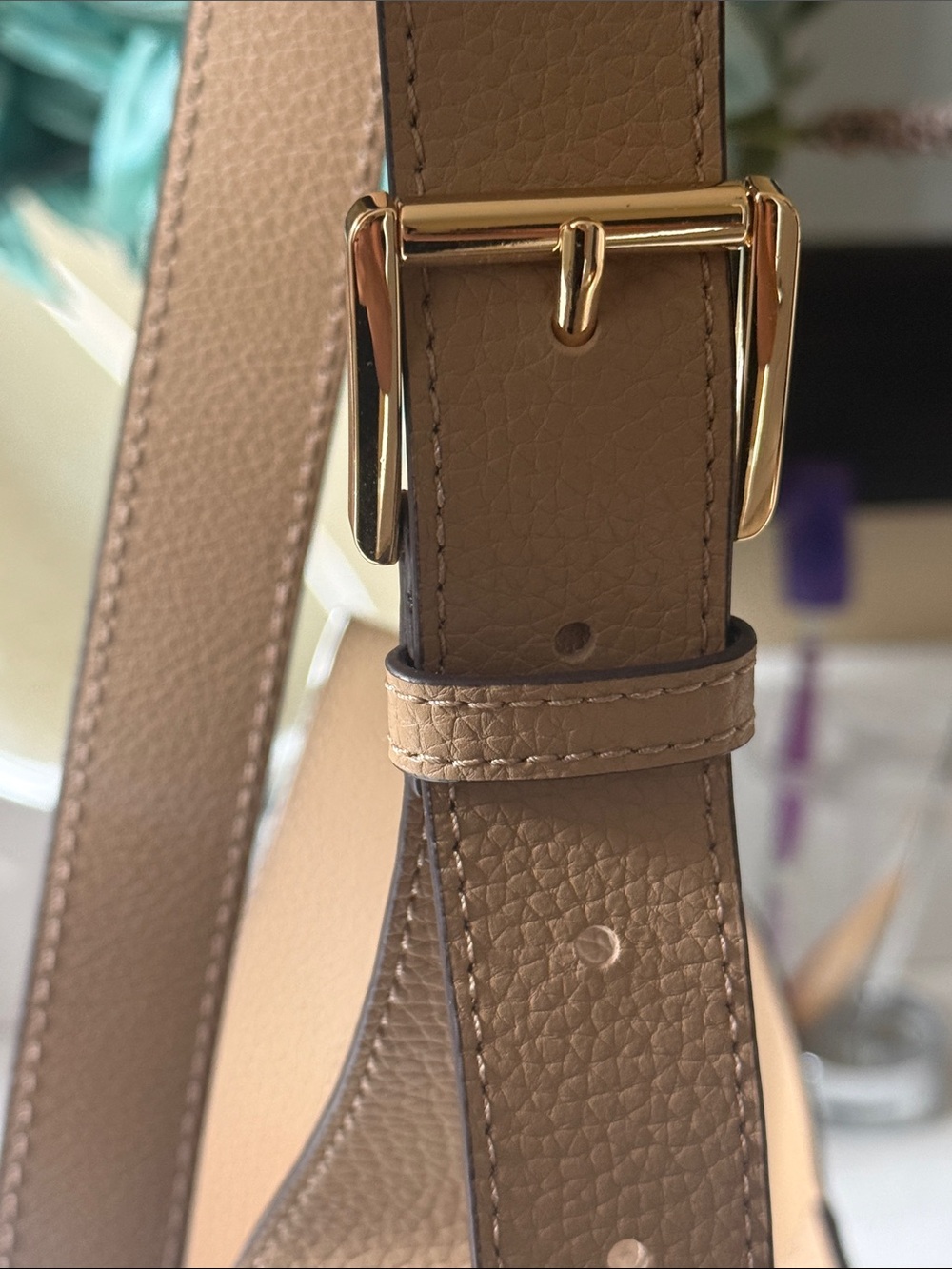 Michael Kors Pebbled Shoulder Bag in Camel - Picture 3 of 6